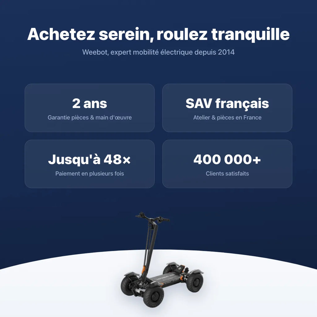 Trottinette Électrique 4 Roues Teverun Tetra