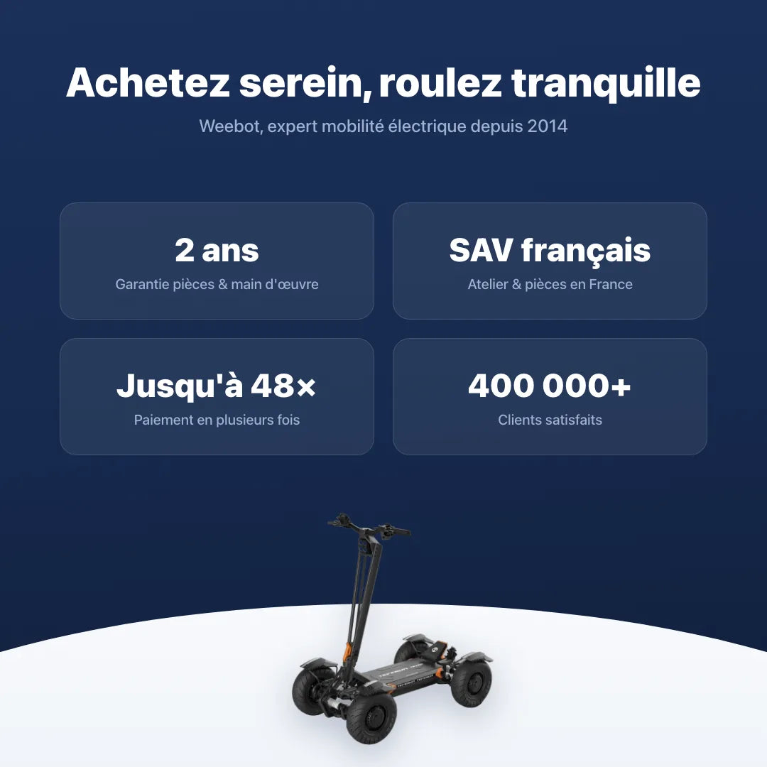 Trottinette Électrique 4 Roues Teverun Tetra