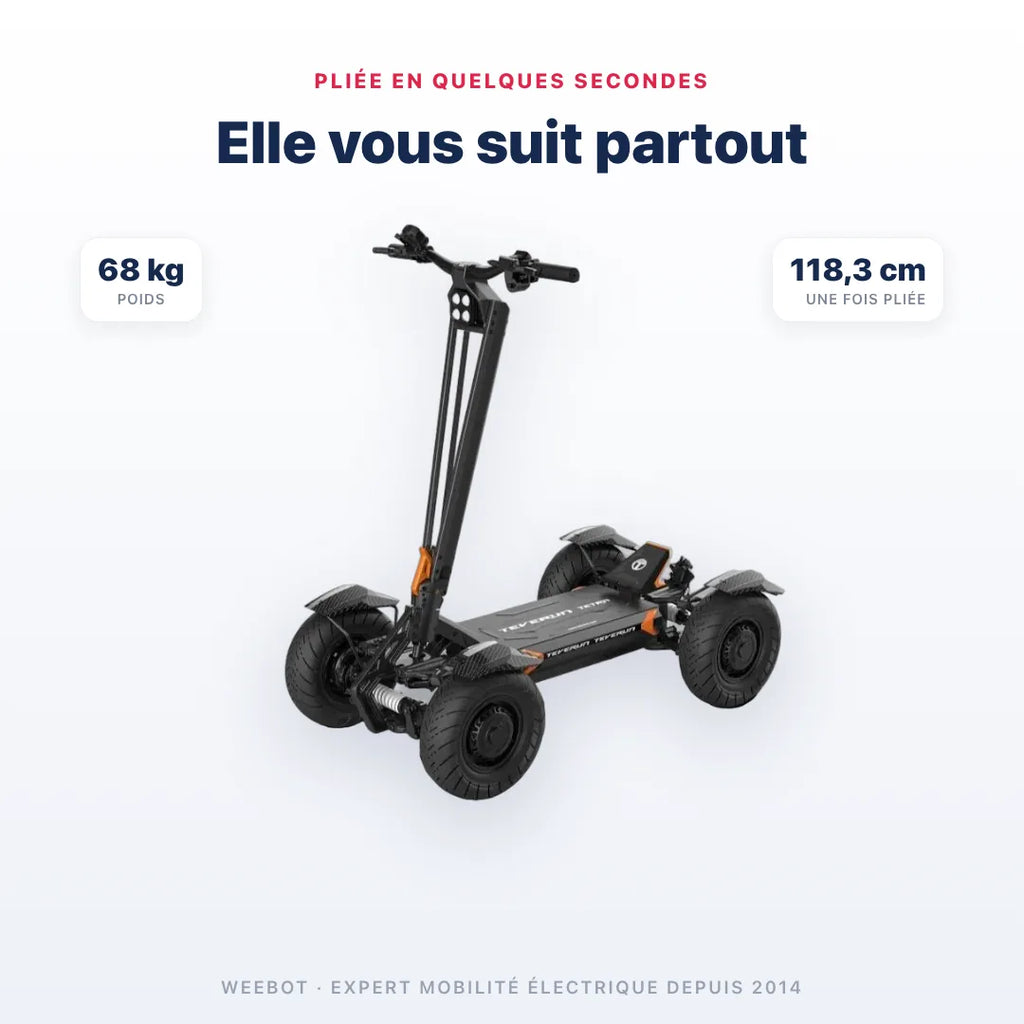 Trottinette Électrique 4 Roues Teverun Tetra