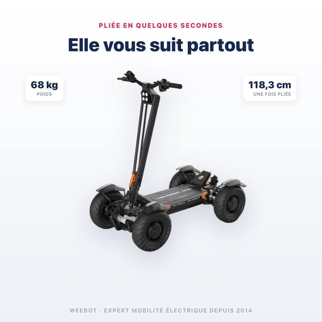 Trottinette Électrique 4 Roues Teverun Tetra