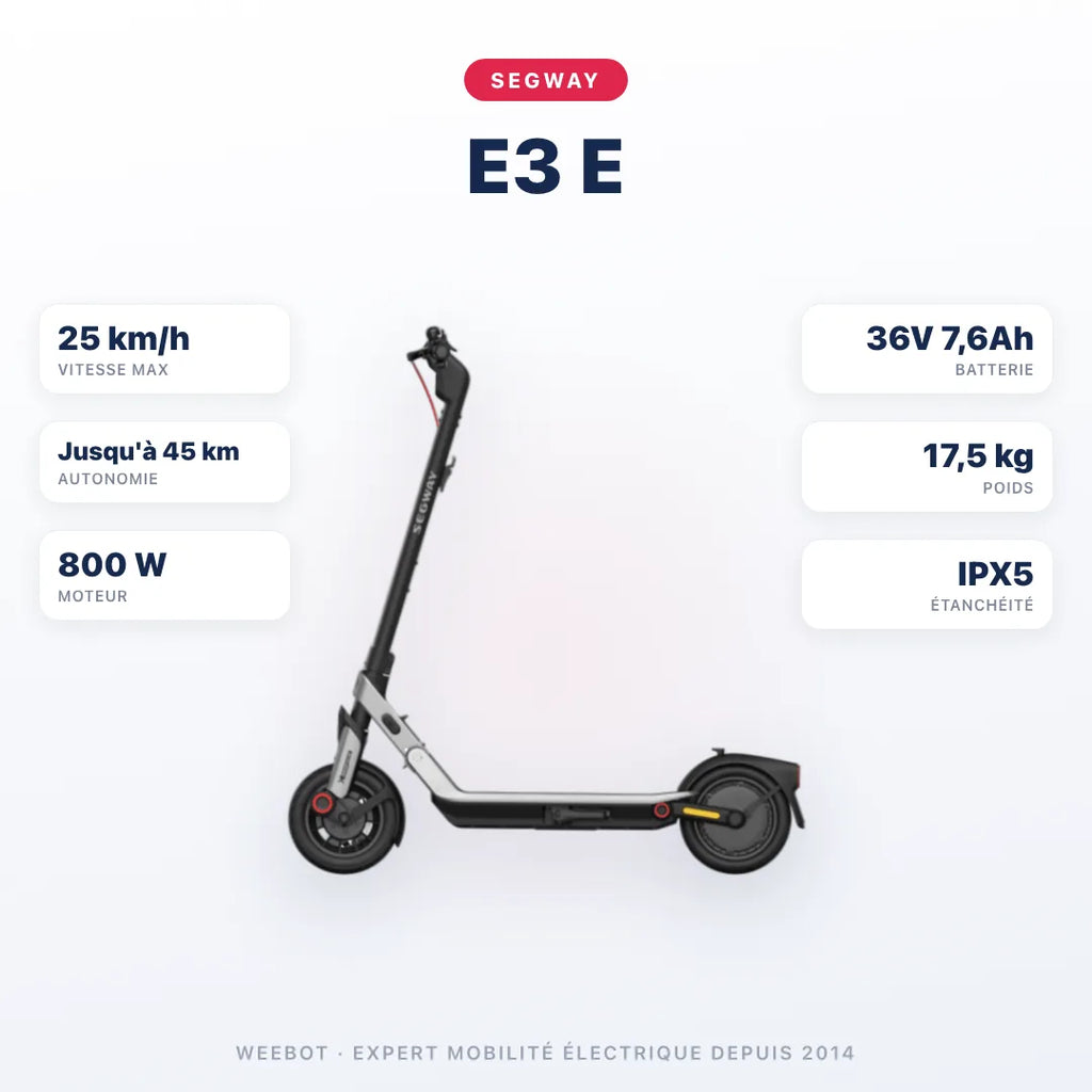 Trottinette Électrique E3 E Ninebot by Segway
