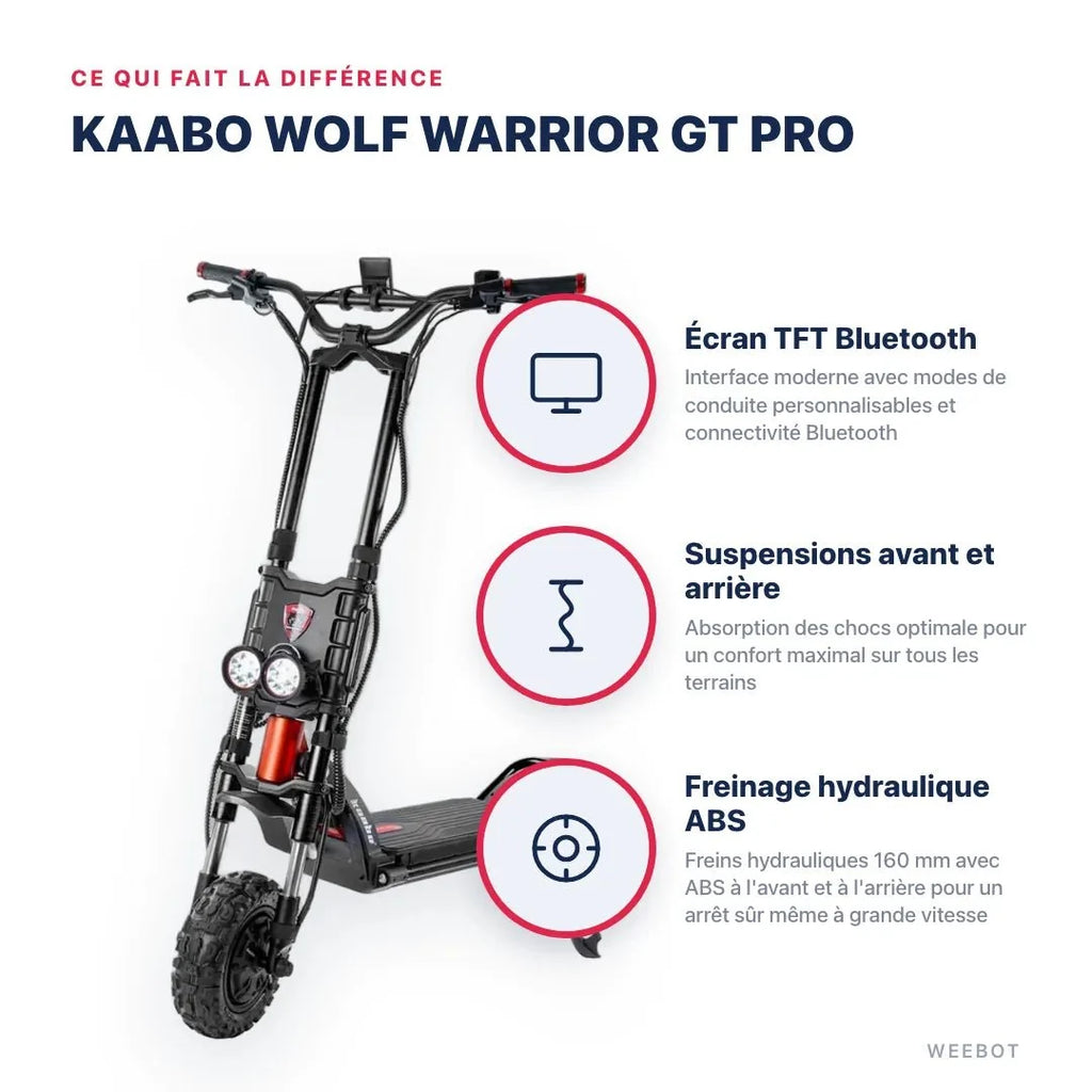 Trottinette Électrique Kaabo Wolf Warrior GT Pro
