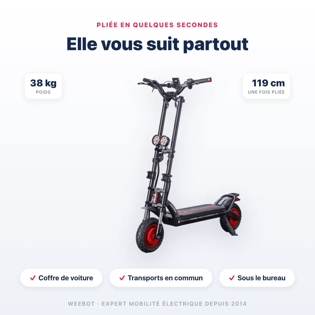 Trottinette Électrique Wolf Warrior X GT Kaabo