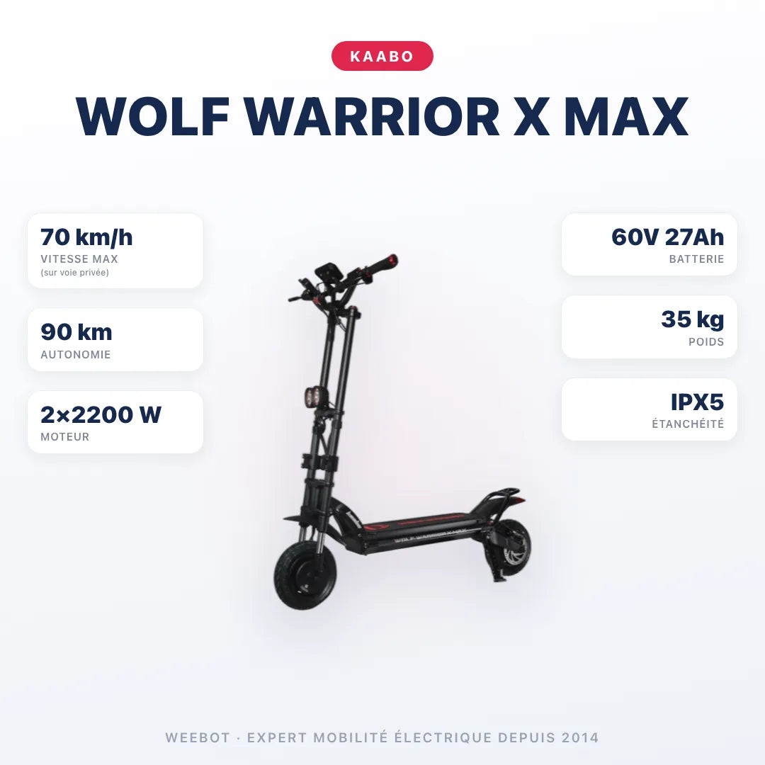 Trottinette Électrique Kaabo Wolf Warrior X Max
