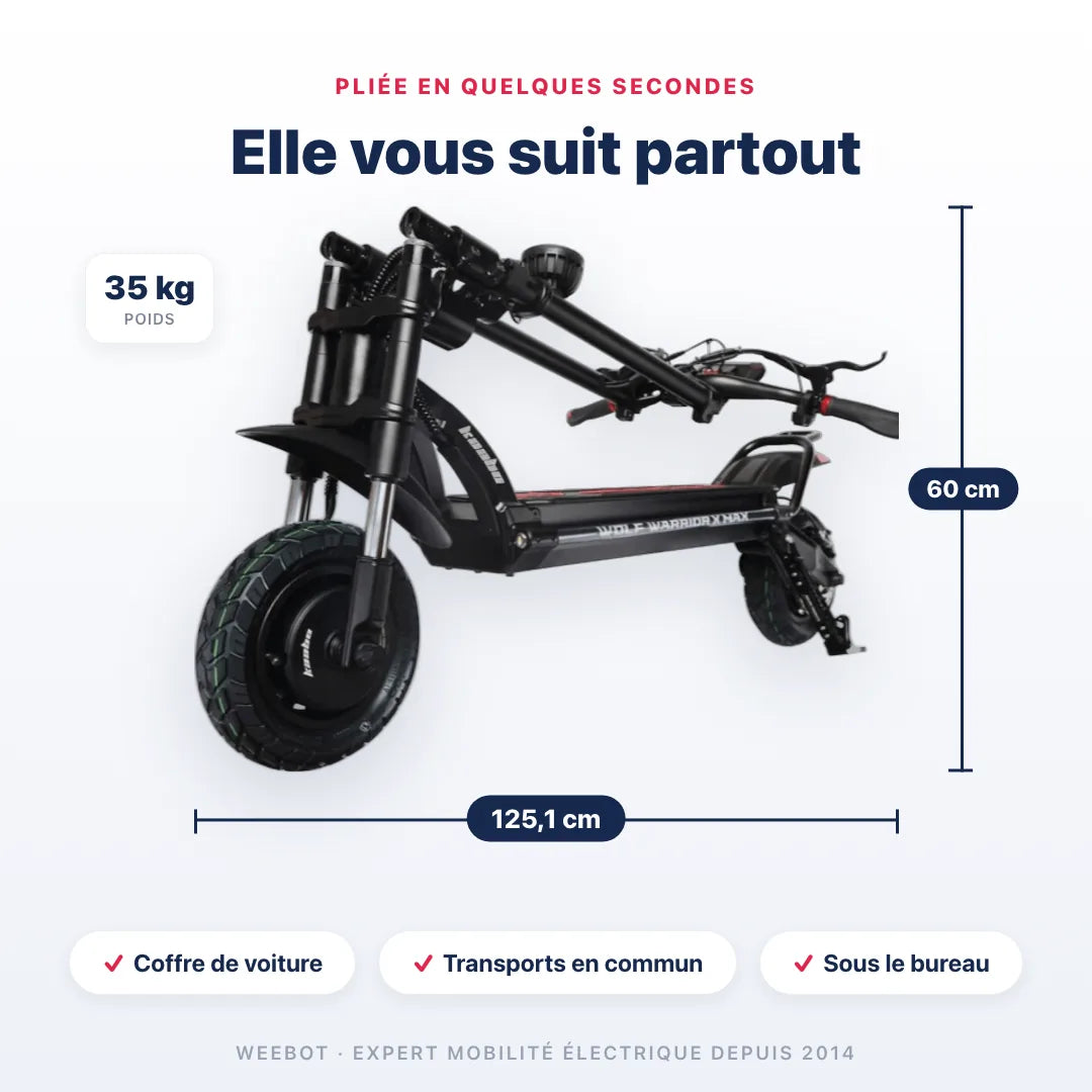 Trottinette Électrique Kaabo Wolf Warrior X Max