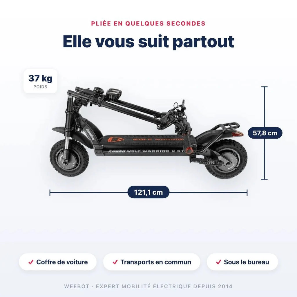 Trottinette Électrique Kaabo Wolf Warrior X Plus