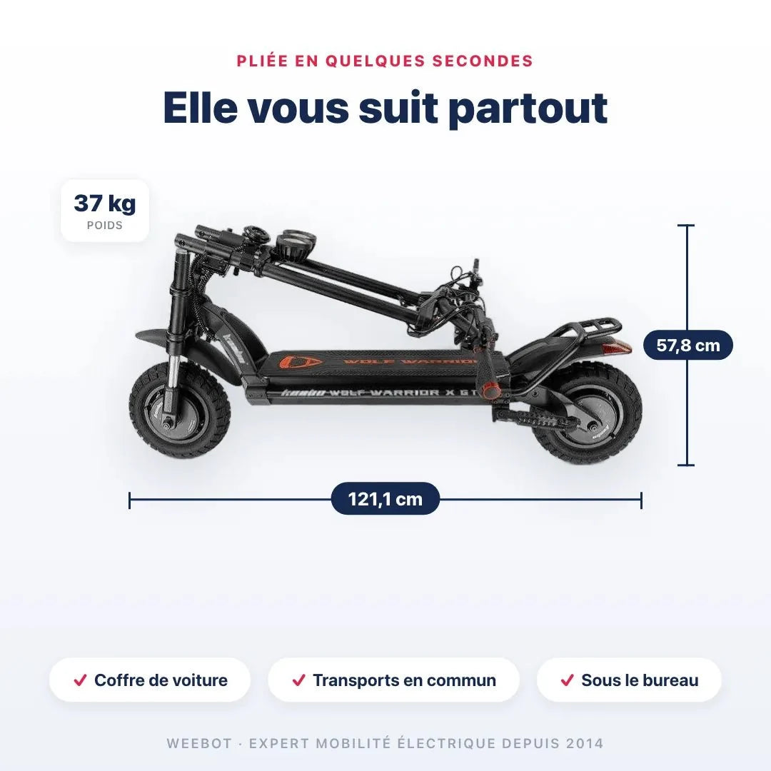Trottinette Électrique Kaabo Wolf Warrior X Plus