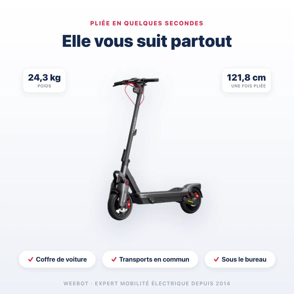 Trottinette Électrique MAX G3 E Ninebot by Segway