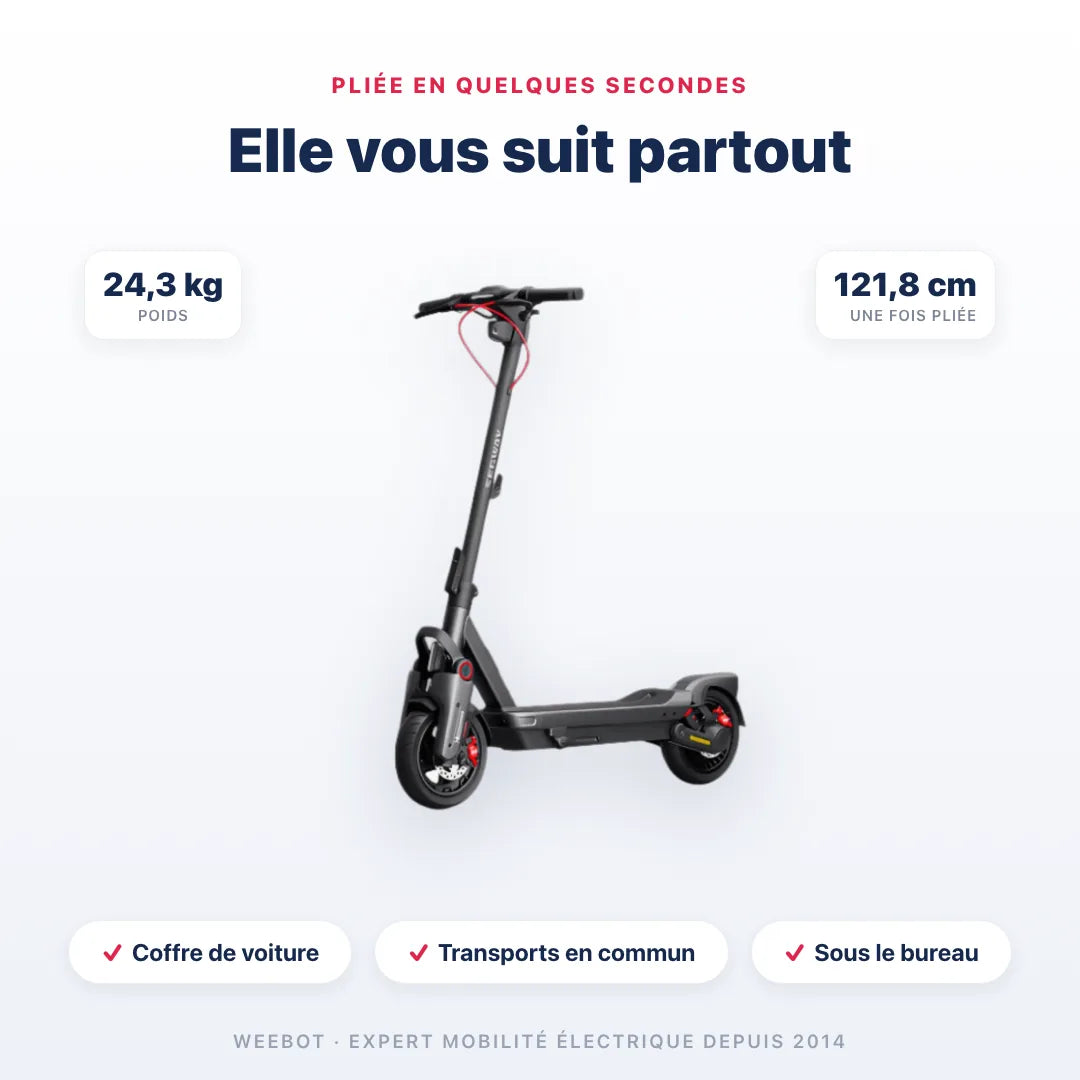 Trottinette Électrique MAX G3 E Ninebot by Segway