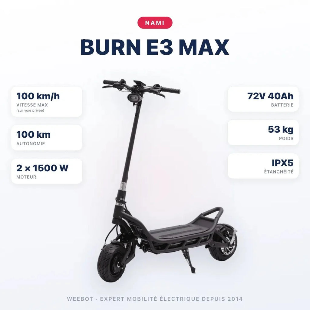 Trottinette Électrique Nami Burn E3 Max