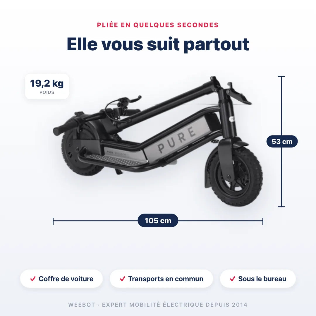 Trottinette Électrique Pure Air Escape +