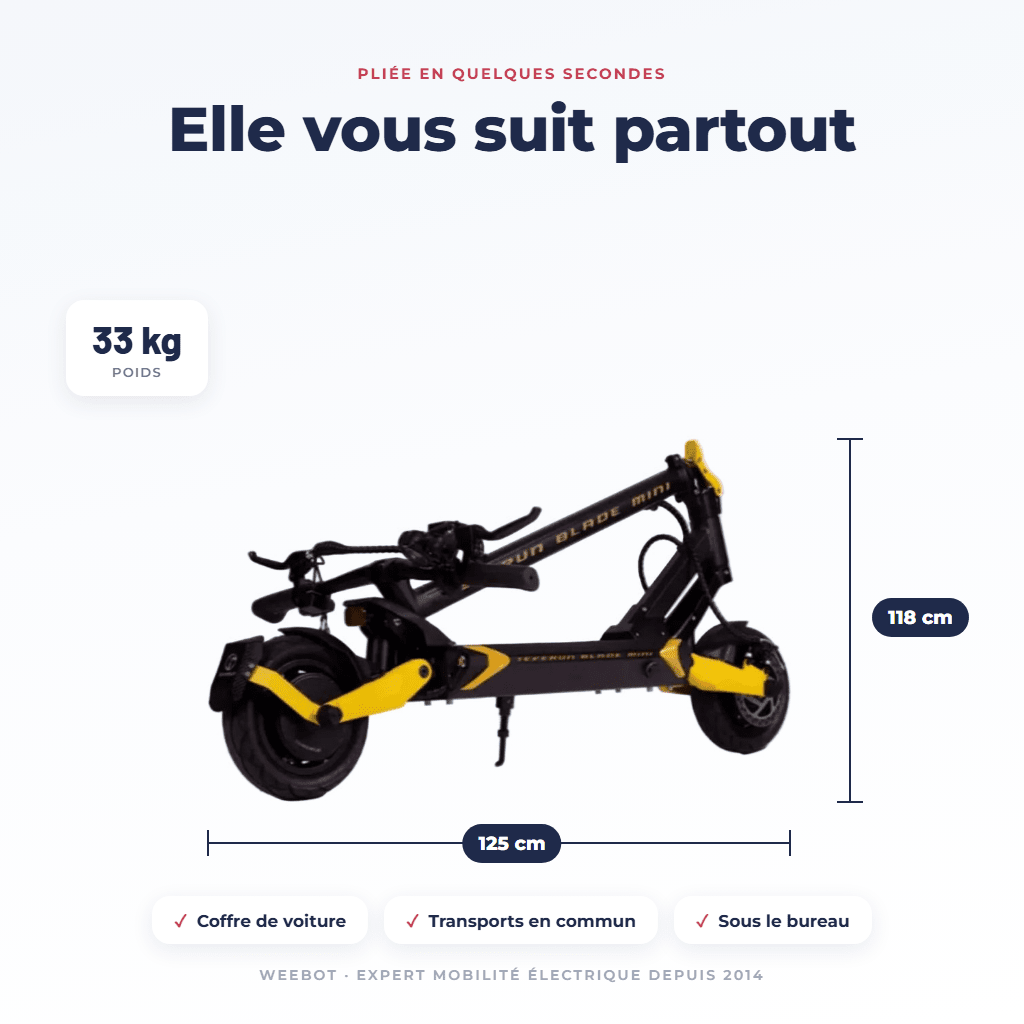 Trottinette Électrique Teverun Blade Mini Ultra