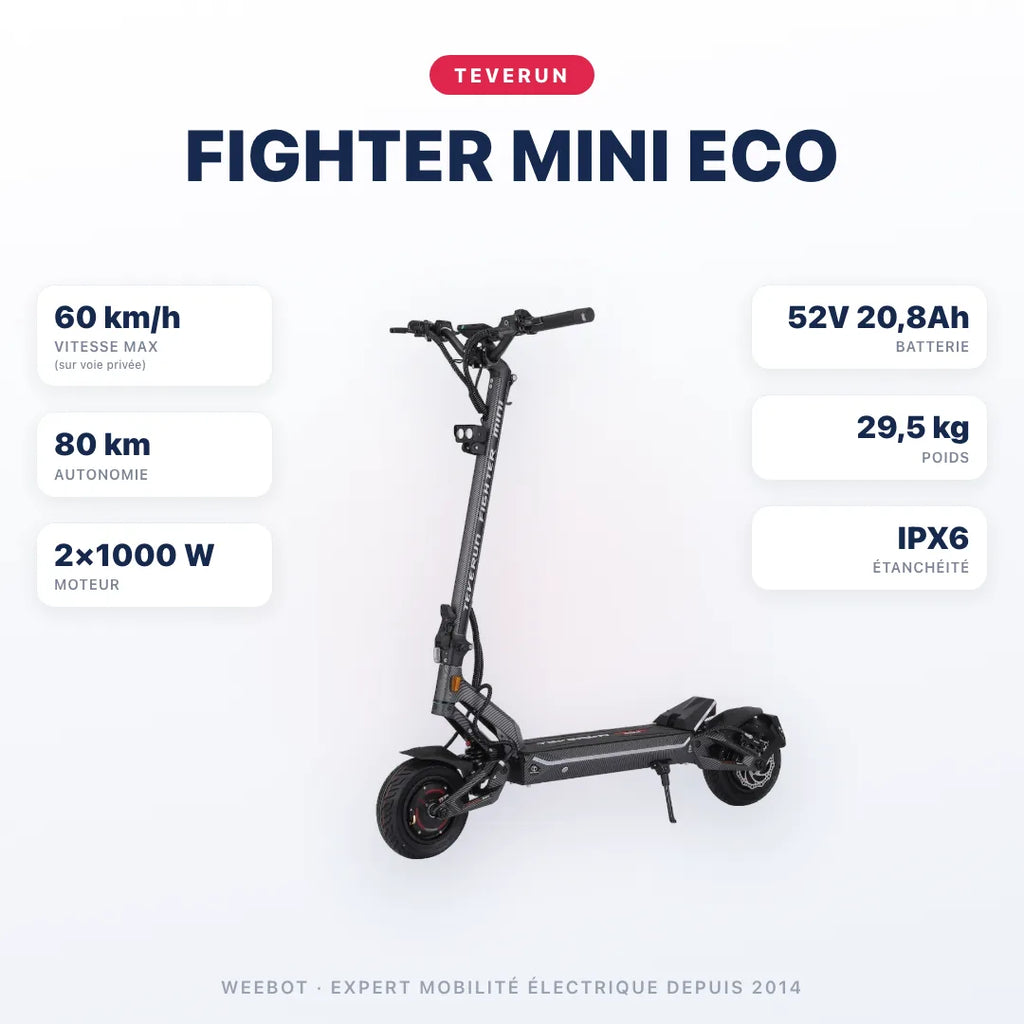 Trottinette Électrique Teverun Fighter Mini Eco V6