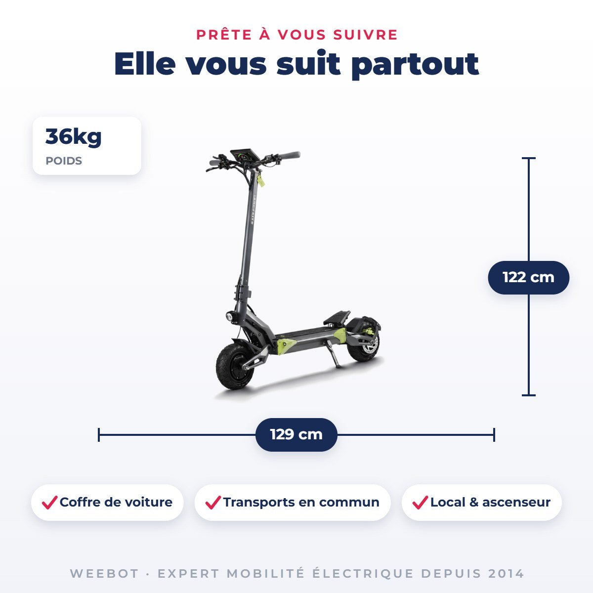 Trottinette Électrique Langfeite Roadster GT